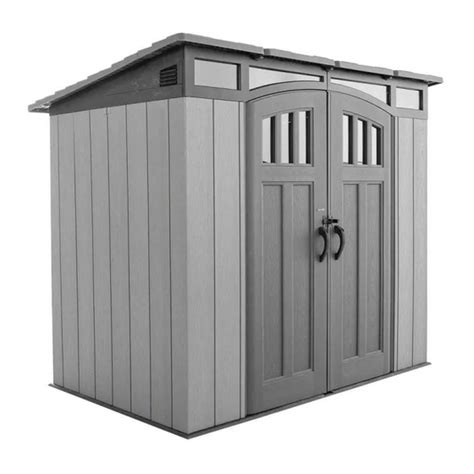 Outdoor Storage <b>Lifetime</b> 60310 Assembly Instructions <b>Manual</b>. . Lifetime shed 60387 manual parts